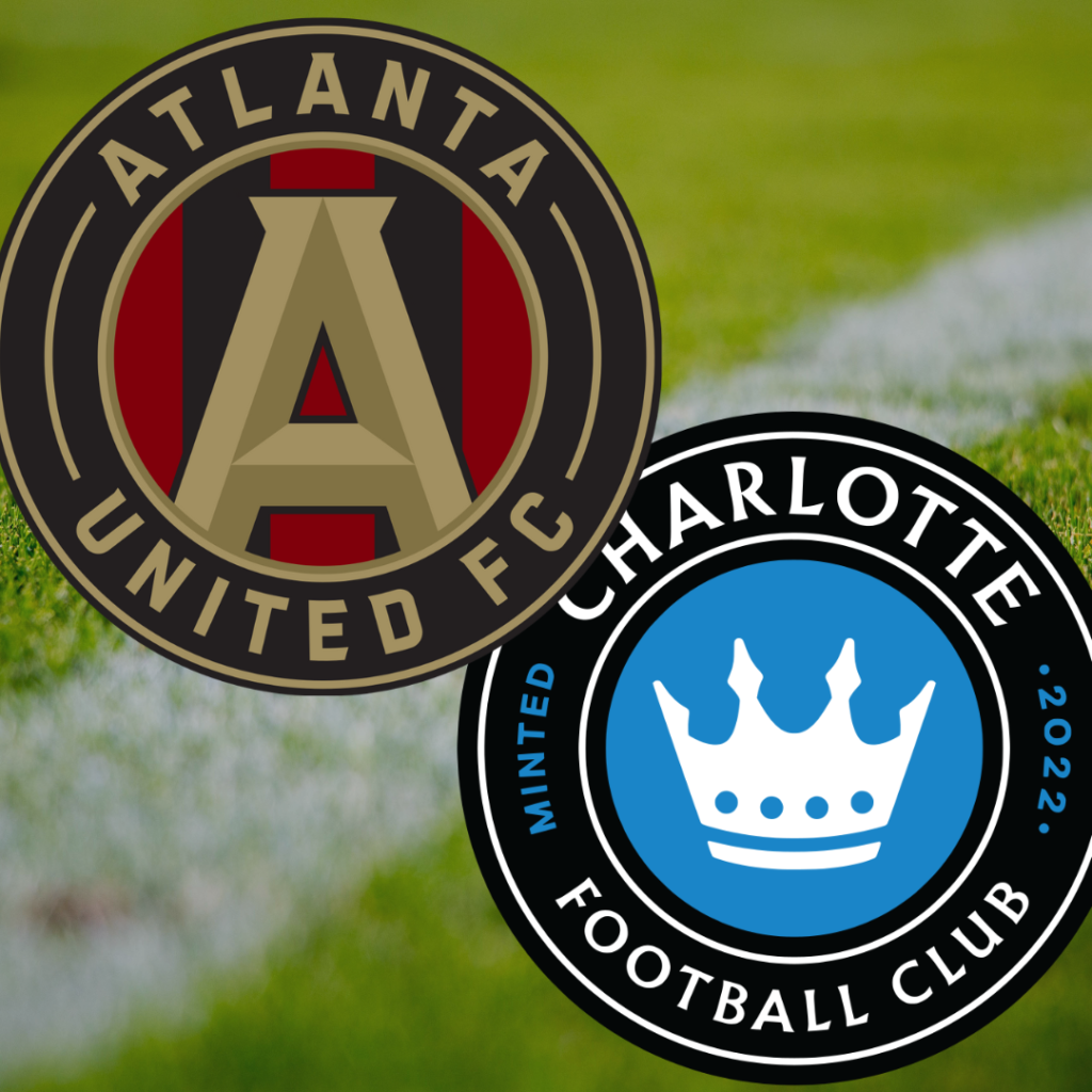 atlanta united and charlotte fc logos
